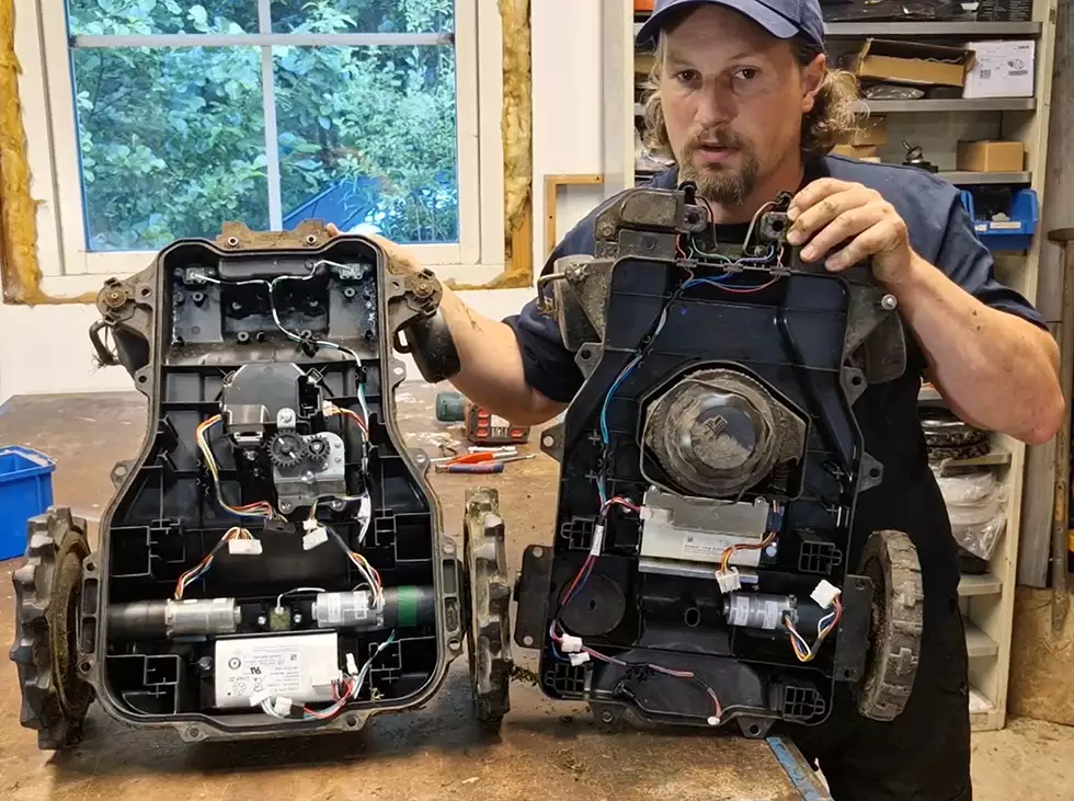 Honda Miimo HRM 3000 Disassembly, preparation for wheel motor repair Reparation Reparatur Réparation